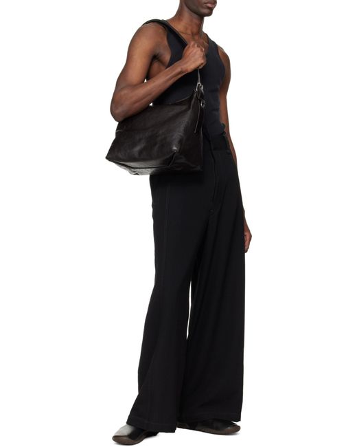 Lemaire White Small Belted Hobo Bag