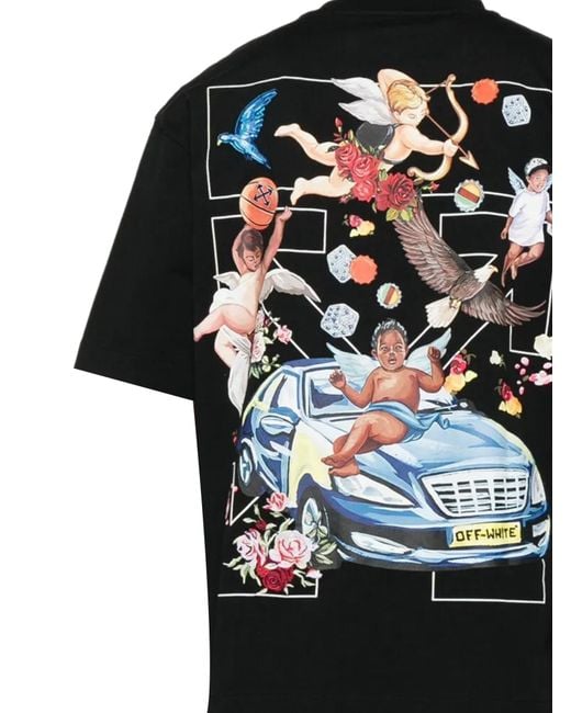 Off-White c/o Virgil Abloh Black Fresco Arrow T-Shirt for men