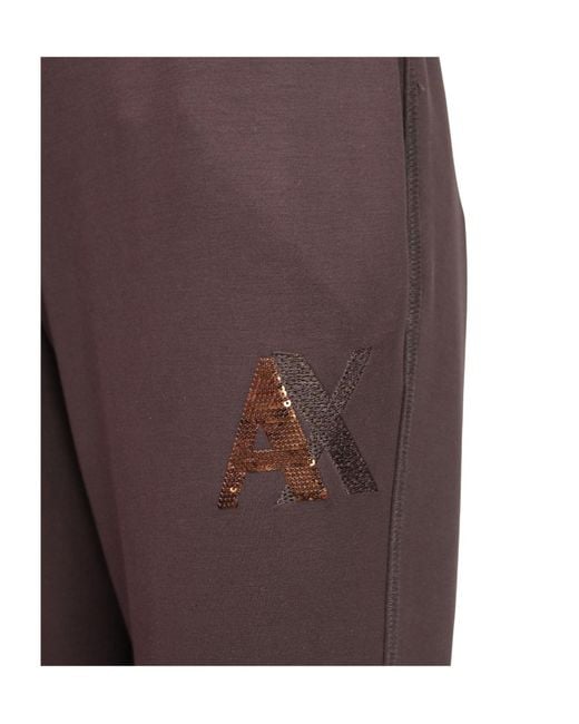 ARMANI EXCHANGE Brown Elastic Waist Casual Pants