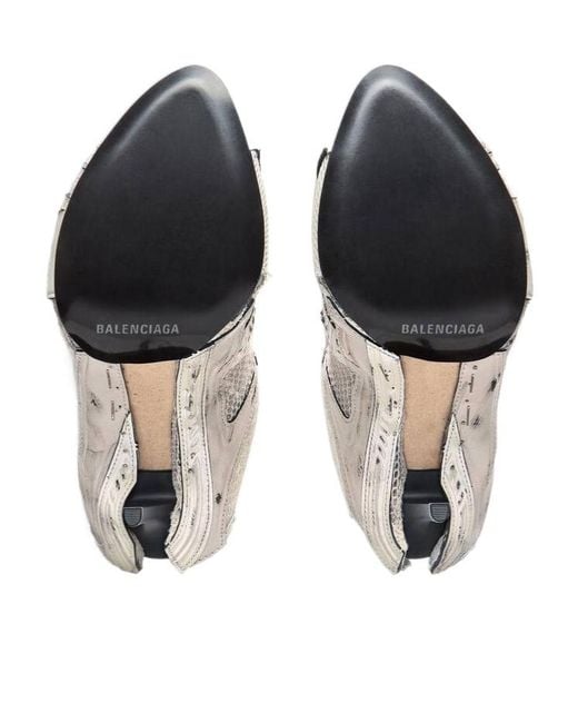 Balenciaga White Stapler Heeled Sandals