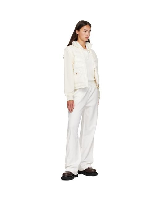 Moncler Gray Elastic-Waist Athletic Pants