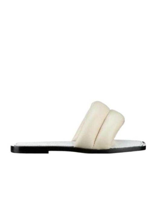 Proenza Schouler White Padded Slip-On Sandals
