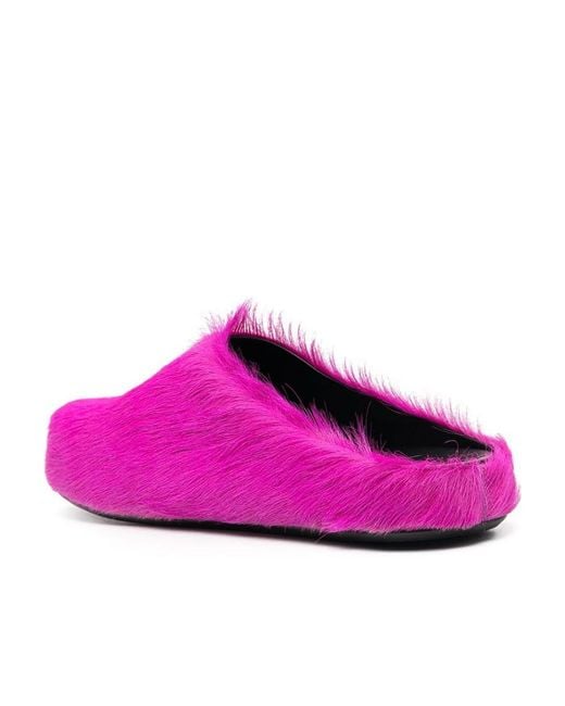 Marni Purple Fussbett Slip-On Flat Mules for men