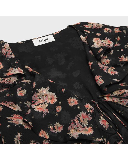 Céline Black Jabot Dress