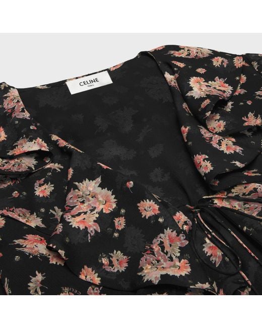 Céline Black Jabot Dress