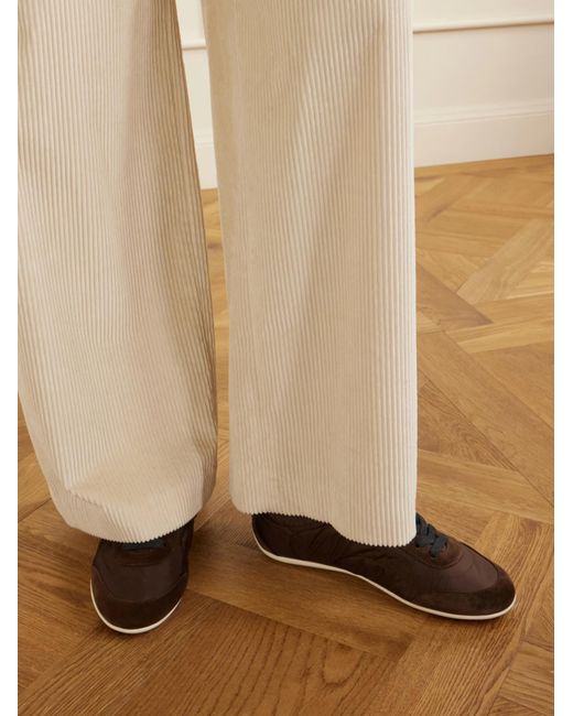 Brunello Cucinelli Brown Lace-Up Sneakers