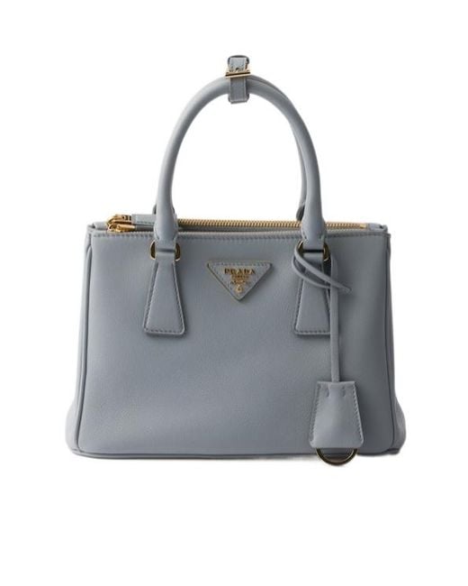 Prada Gray Galleria Small Leather Bag