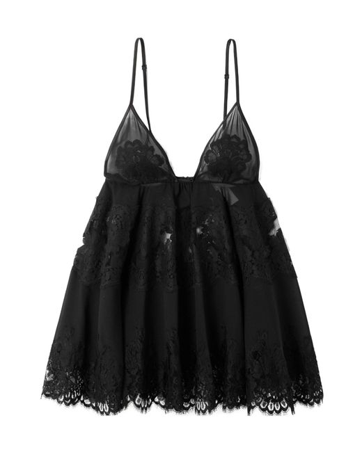 Dolce & Gabbana Black Lace Camisole