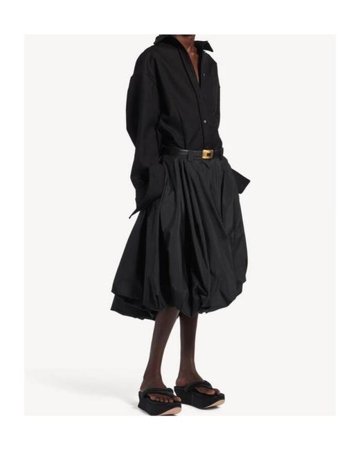 Balenciaga Black Gaeta Thong Wedge Heeled Sandals