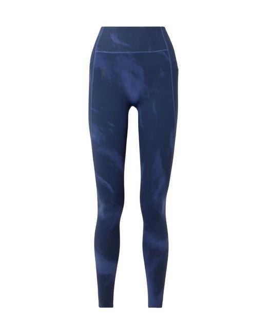 On Shoes Blue Studio Printed Stretch Leggings