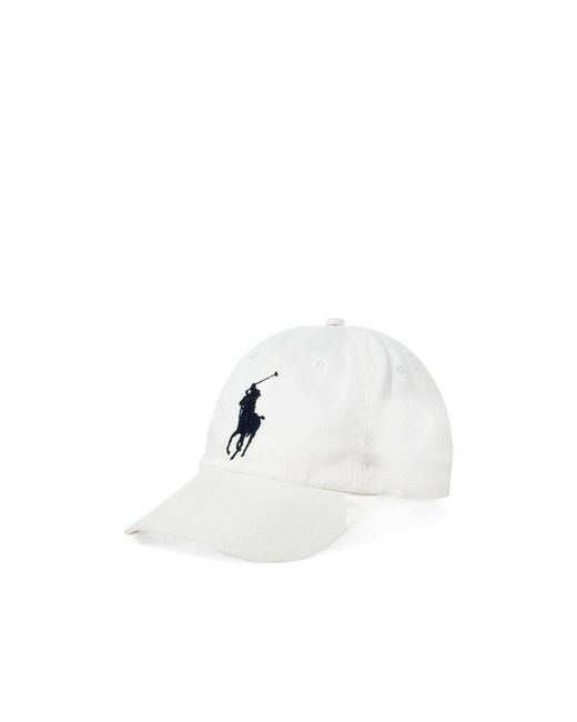 Polo Ralph Lauren White Baseball Cap for men