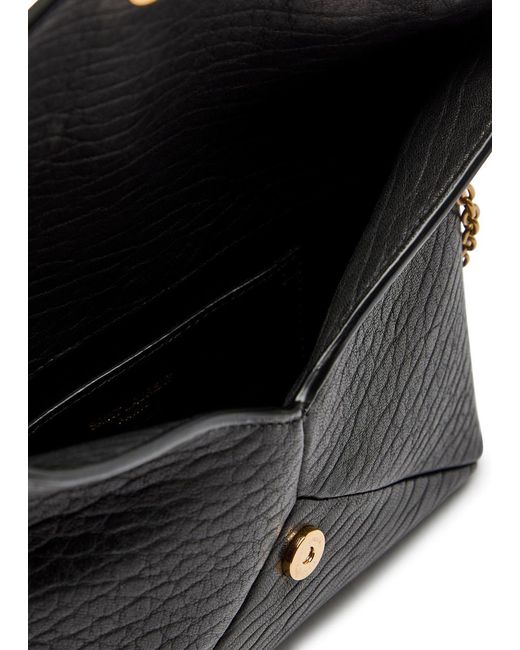 Saint Laurent Black Leather Clutch