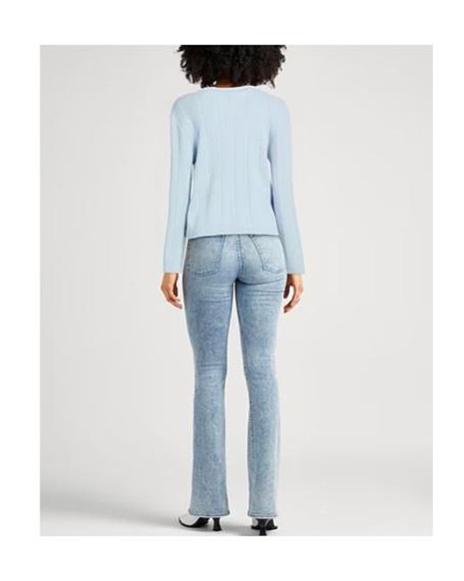 Rag & Bone Blue Solid Cashmere Knit Top