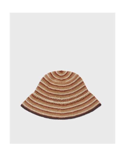 Céline Brown Crocheted Fisherman's Hat for men