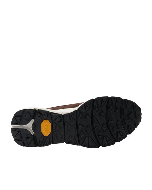 Scarosso Brown Robbie Knitted Lace-Up Sneakers for men