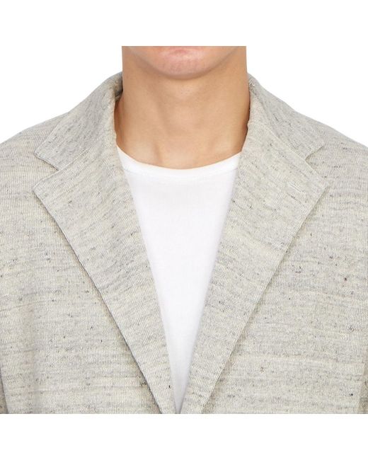 Lardini Gray Long-Sleeved Casual Jacket for men