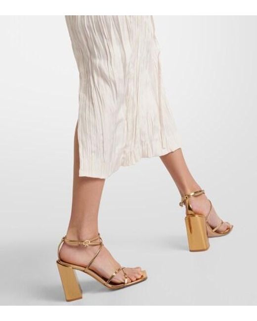 Altuzarra White Carol Tie-Detail Satin Midi Dress