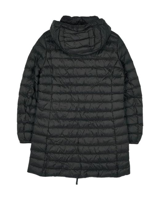 Parajumpers Gray Logo Quilted Down Jacket