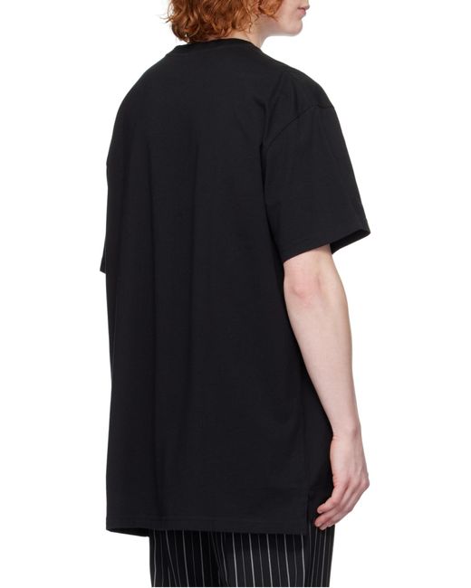 Vivienne Westwood Black Logo-Embroidered Crewneck T-Shirt