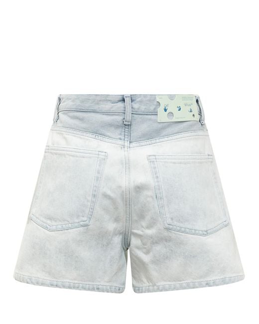 Off-White c/o Virgil Abloh Blue Degrade Denim Shorts