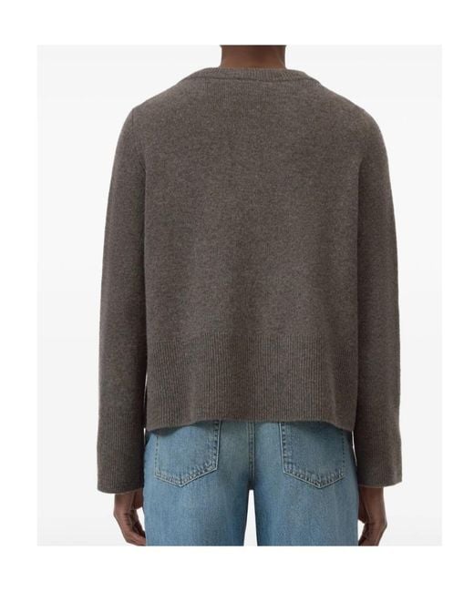 Closed Gray Crew-Neck Long-Sleeve Sweater