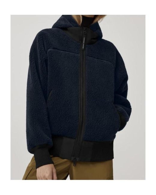 Canada Goose Blue Long-Sleeved Cashmere Sweater