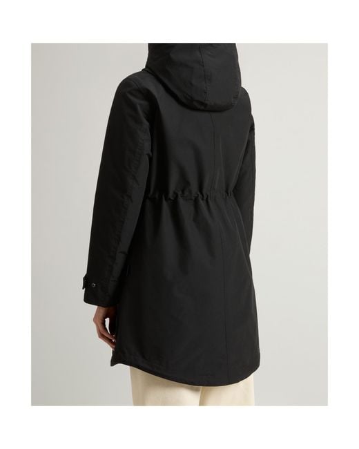 Woolrich Black Ramar Straight Hem Parka