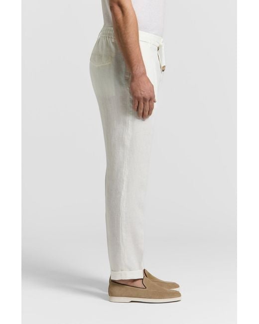 Peserico White Lightweight Jogger Trousers for men
