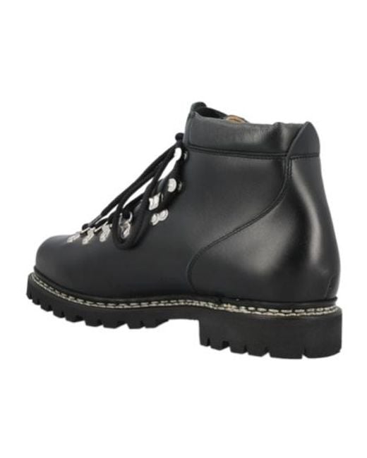 Paraboot Black Round-Toe Boots for men
