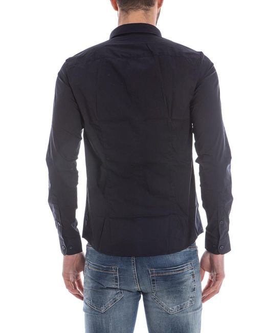 Armani Jeans Blue Logo Shirt for men