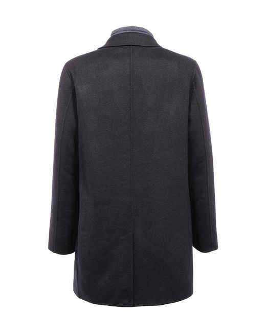 Moorer Blue Long-Sleeved Coat for men