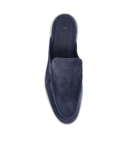 Loro Piana Blue Babouche Walk Love Shoes for men