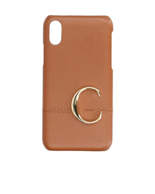 Chloé Brown Minimalist Solid Color Phone Case