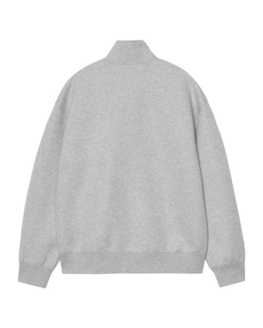 Carhartt Gray Alda Zip Sweat Jacket for men