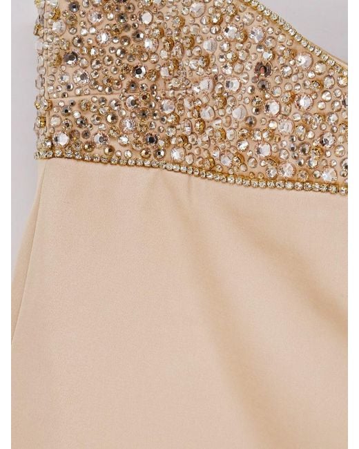 retroféte Natural Mini Crystal-Embellished A-Line Dress