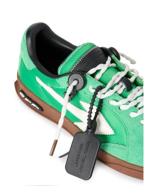 Off-White c/o Virgil Abloh Green End Of Play Low-Top Sneakers for men