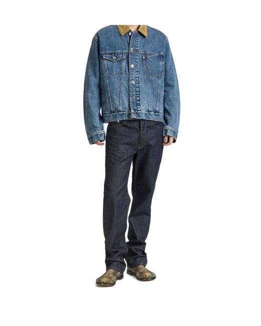 J.W. Anderson Blue Jw Anderson Straight Leg Jeans for men