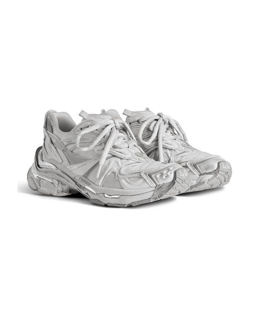 Balenciaga White Runner 2.0 Sneakers for men