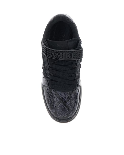 Amiri Black Round-Toe Sneakers for men