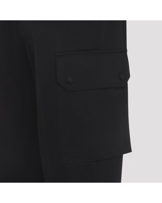 Givenchy Black Pressed-Crease Trousers for men
