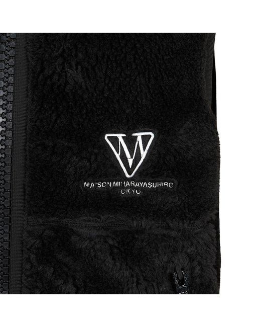 Maison Mihara Yasuhiro Black Zipper Vest for men