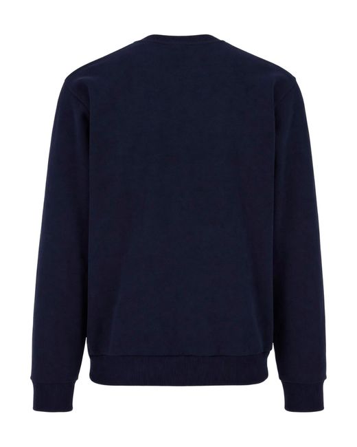 Lacoste Blue Logo Crew Neck Sweatshirt for men