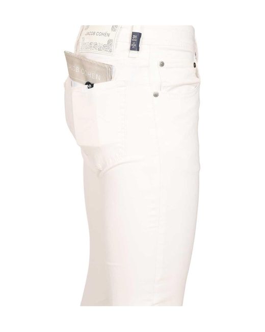 Jacob Cohen White Nick Slim Super Slim Jeans for men