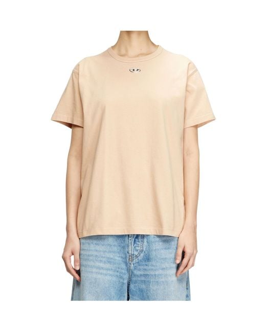 DIESEL Blue T-Normy-Od-S1 Metallic Oval D T-Shirt