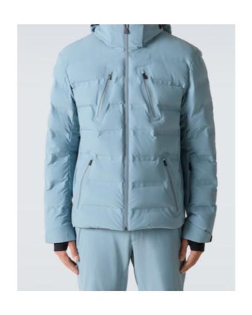 Aztech Mountain Blue Nuke Hooded Down Ski Jacket for men