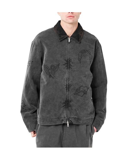 Represent Gray Solid Color Jacket for men