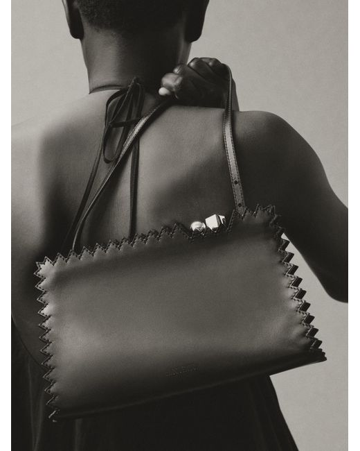 Jacquemus Black The Salon Charm Shoulder Bag