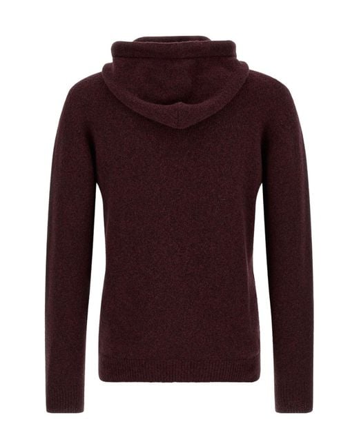Roberto Collina Purple Hooded Sweater for men