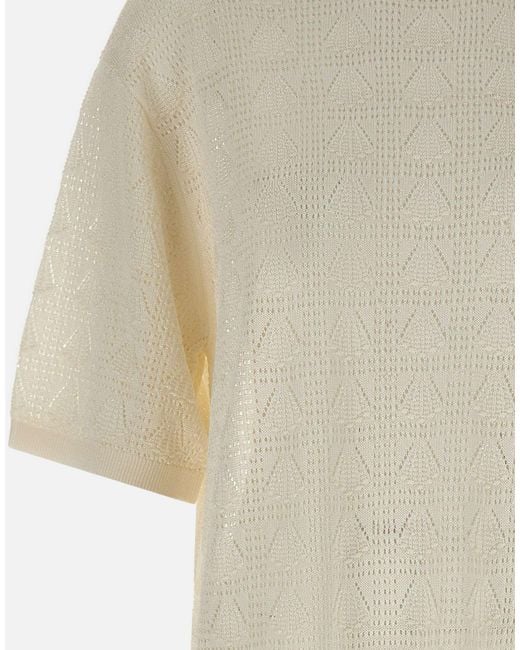 Loulou de Saison White Armas Textured Knitted Dress