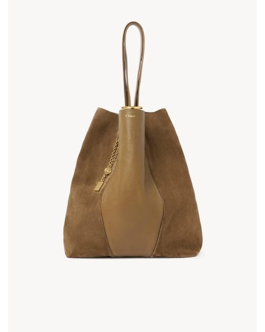 Chloé Natural Chloé Large Spin Tote Bag